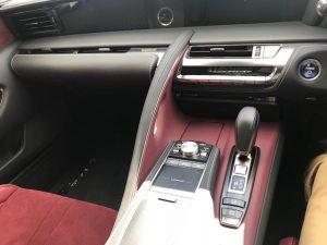 lexus lc500h touch pad and centre console