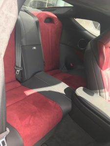 lexus lc500h rear seats