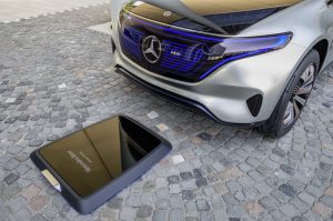 Mercedes EQ ground charging point