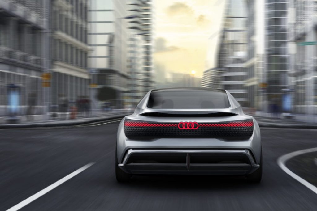 audi electric aicon car rear